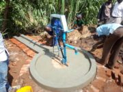 Busy Youth Organisation Water Pump Project - installation of the pump